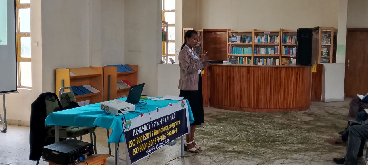 Notice image for  ኮሌጁ በቀጣይ 3 እና 4 ወራት ውስጥ ዓለም አቀፍ ተወዳዳሪ የሚያደርገውን የISO ሰርተፍኬት ለማግኘት እየሰራ መሆኑን አስታወቀ 